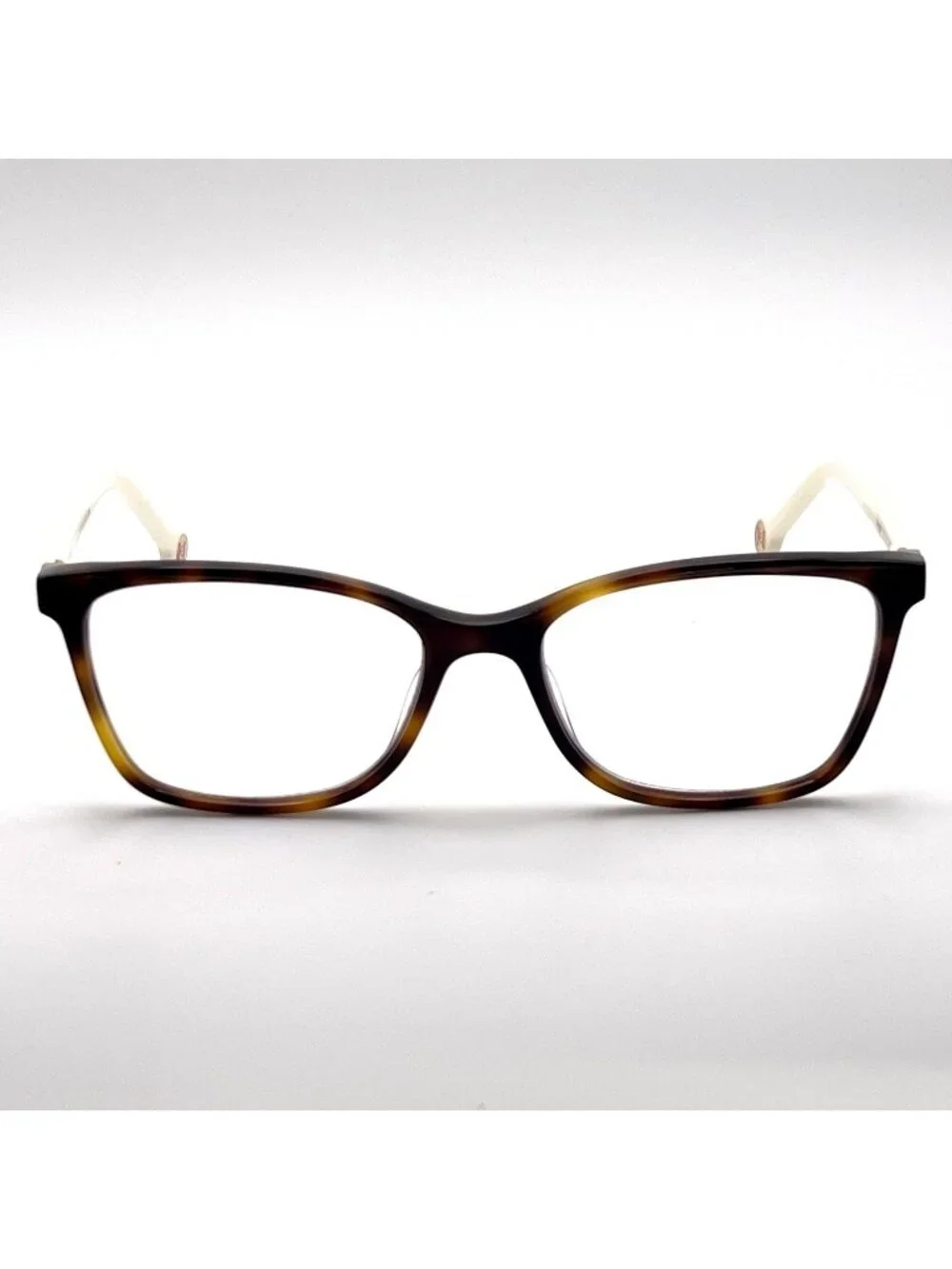 Carolina Herrera VHE895K 0752 Eyeglass Frames Polka Dot Brown Tort 51-16-135